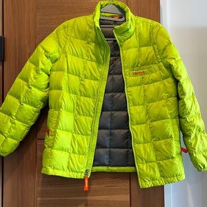 Great used condition Kids marmot puffer down coat